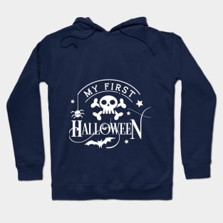 My first Halloween Vintage Halloween floral ghost graphic costume | Dark Colors Hoodie